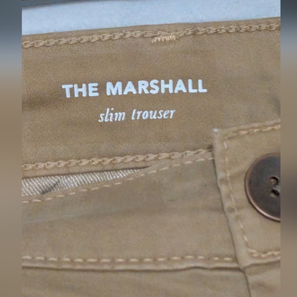 AG Adriano Goldschmied Men's The Marshall Slim Trouser Khaki Chinos Size 32R NWT - Picture 6 of 11